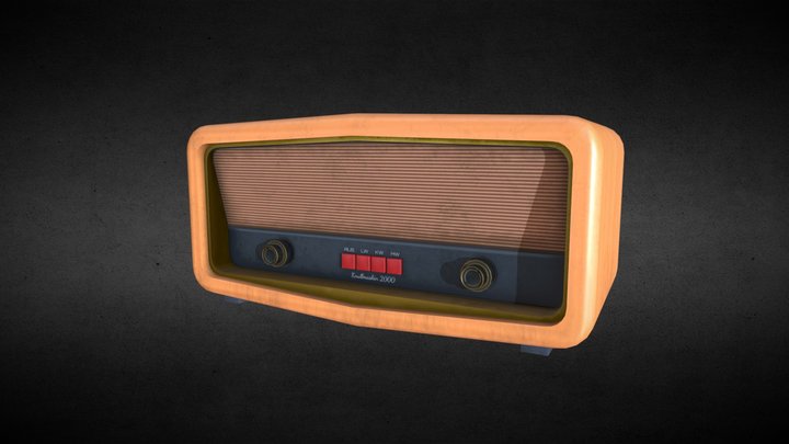 60's radio 3D Model
