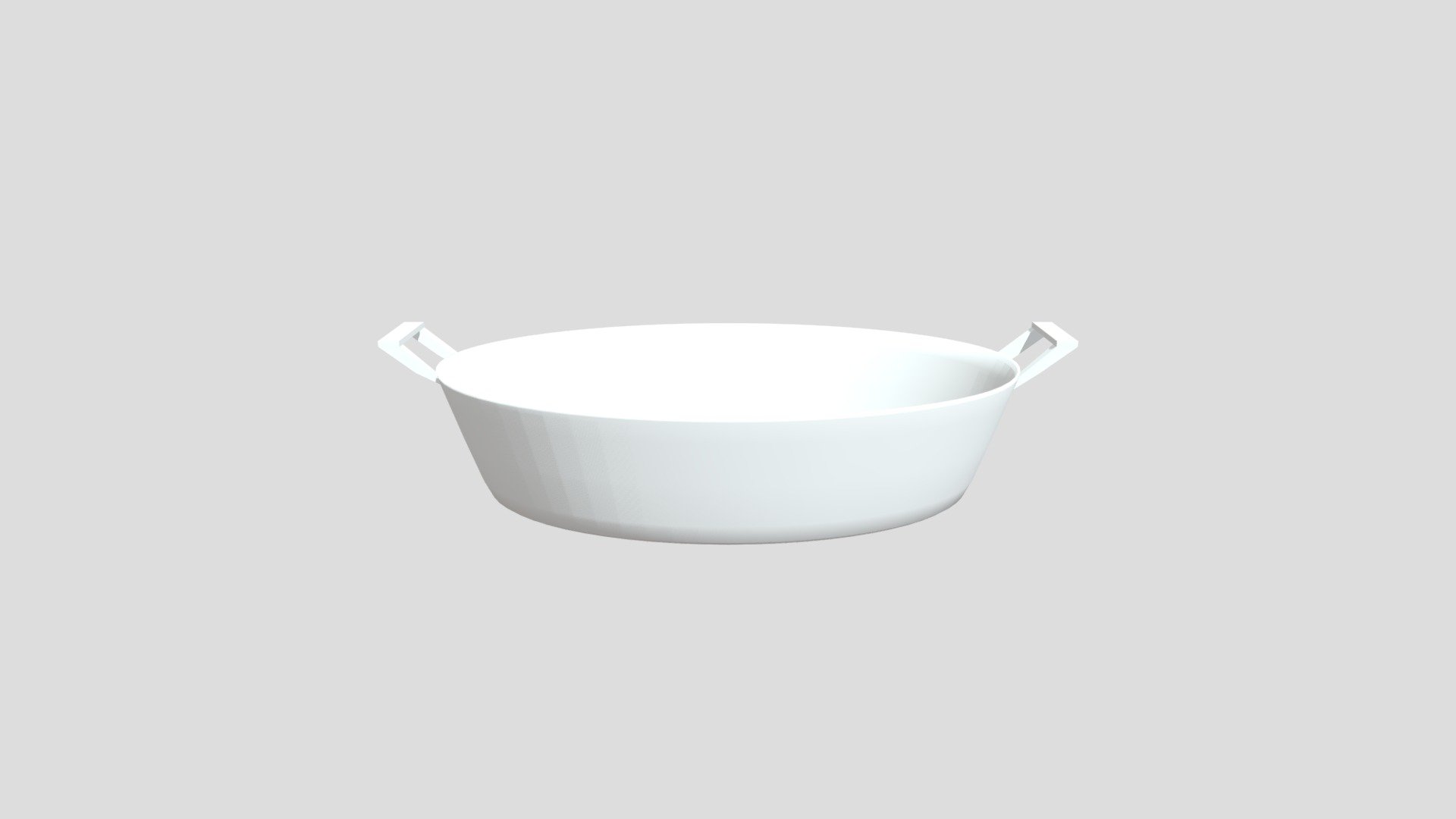Low poly plastic tub