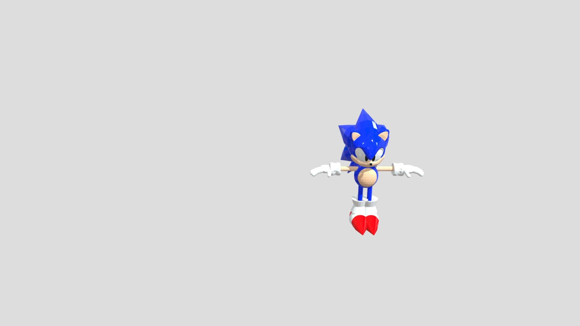 Sonic - Download Free 3D model by paniaguajonas78 [e88b5d5] - Sketchfab