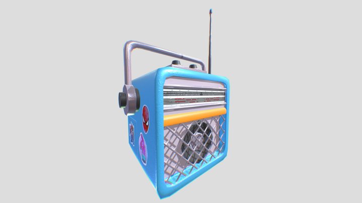 Prop Stylized Speaker 3D Model