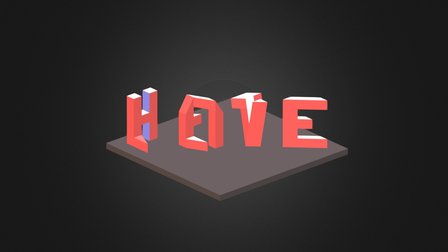 Hate & Love 3D Model