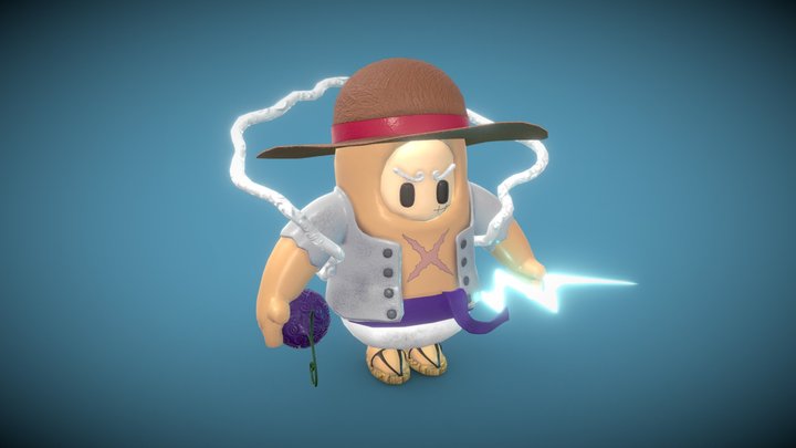 Fall Guys Skin - Gear Five Luffy 3D Model