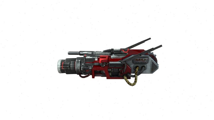 Upgrade Red Blaster 3D Model