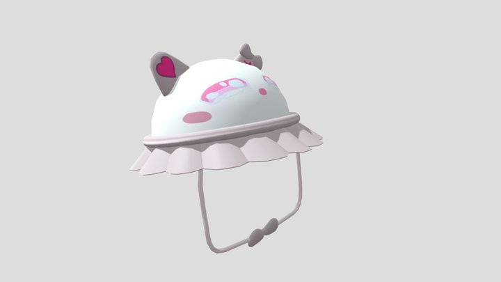 Cute Bucket Hat. 3D Model