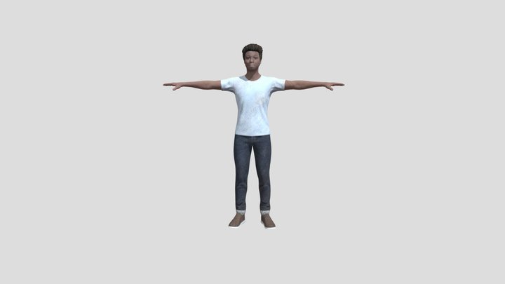 Teenage boy avatar 3D Model