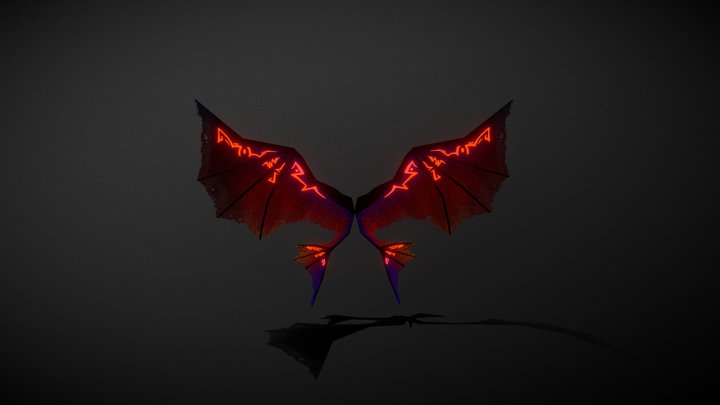 Demon Wings 3D Model