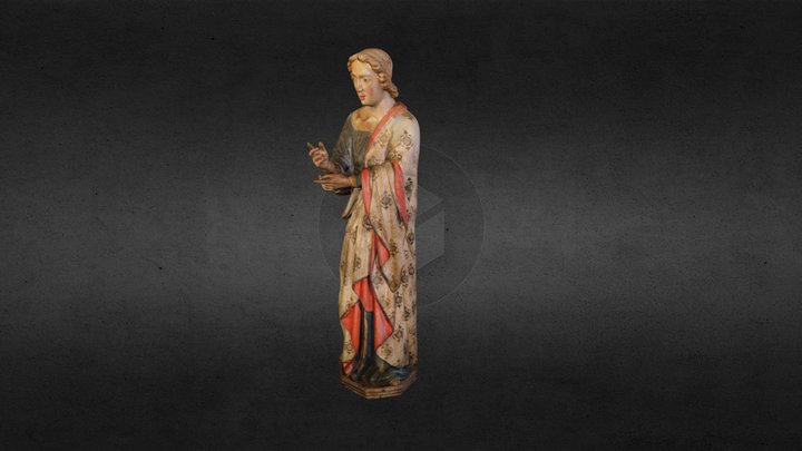 Wood Statue 3D Model