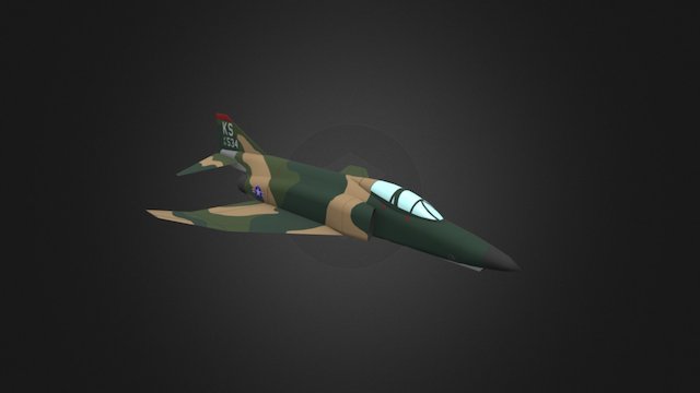 RF-4c Phantom II 3D Model