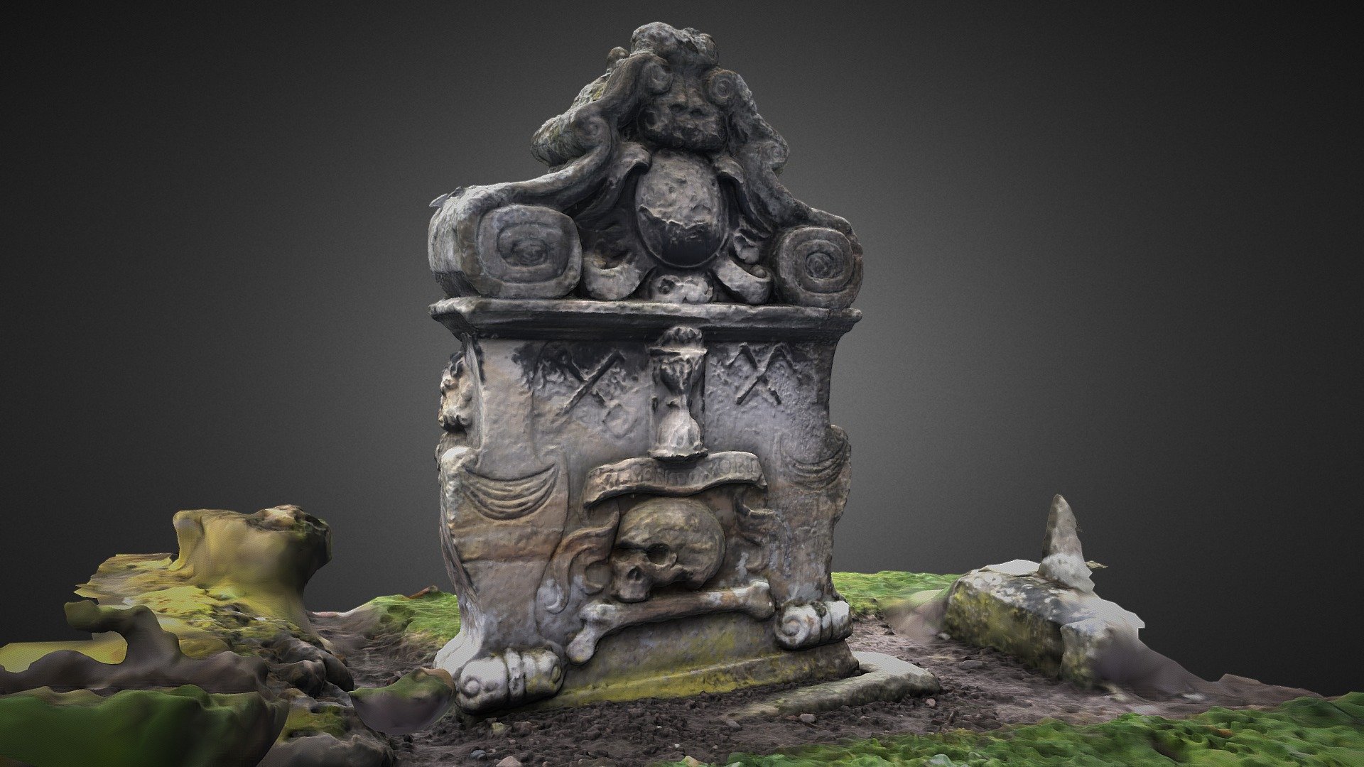 Dirleton Churchyard Headstone, Scotland - Download Free 3D model by ...