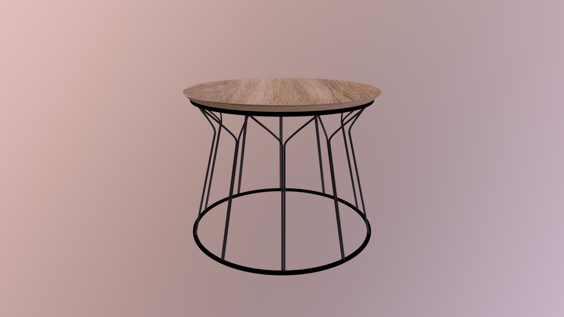 3D model Table1 - This is a 3D model of the Table1. The 3D model is about a stool against a pink background.