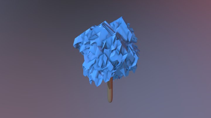 WOOD BLUE 3D Model