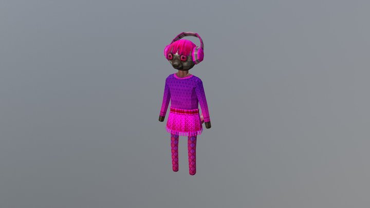 Lemur Pink 3D Model