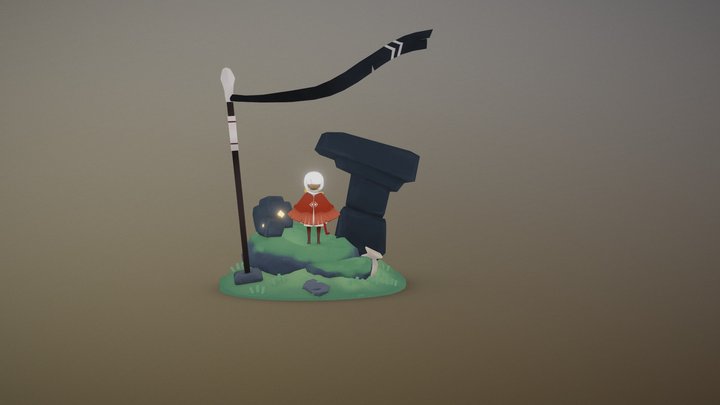 Fan Art and Design 'Sky: Children of the Light' 3D Model