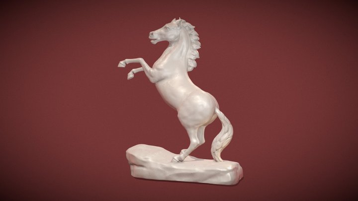 Horse Statue 3D Model