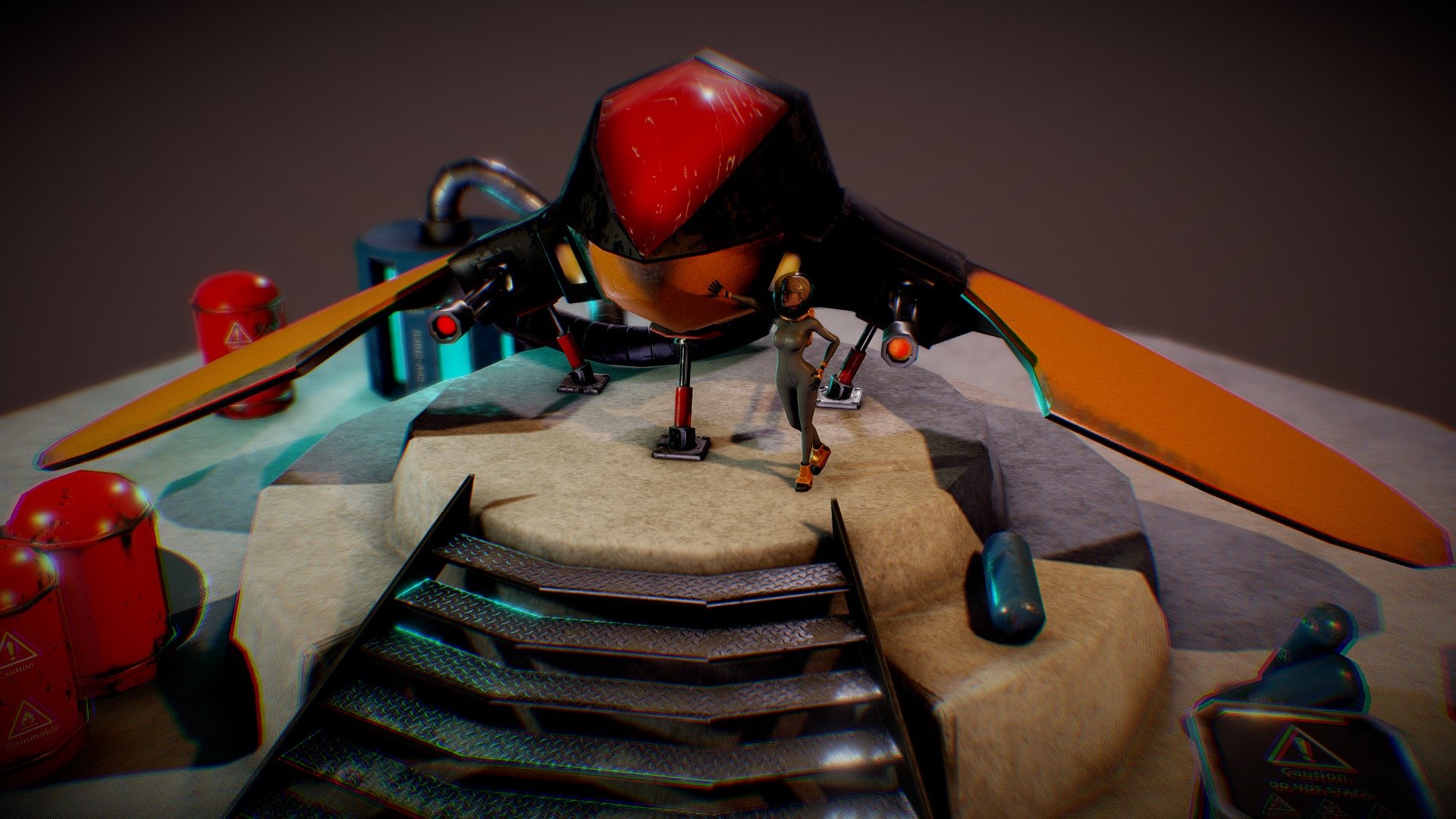 Space Ship Scene