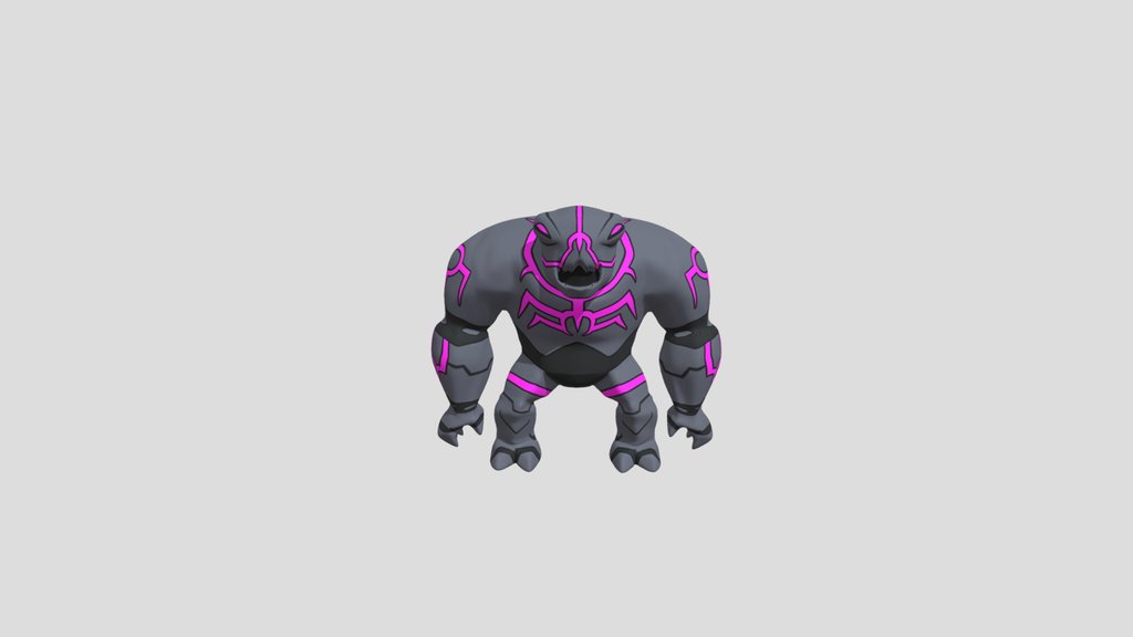 Charmcaster Golem FBX rigged