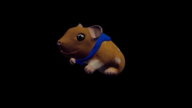 Bandit the Hamster 3D Model
