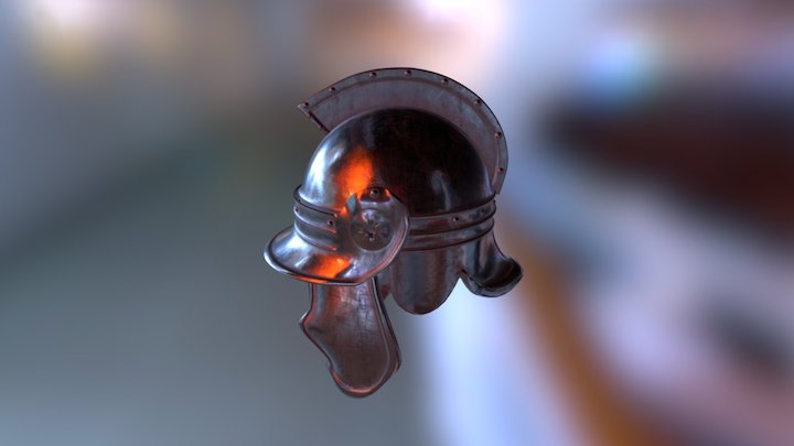 Warrior Helm 3D Model