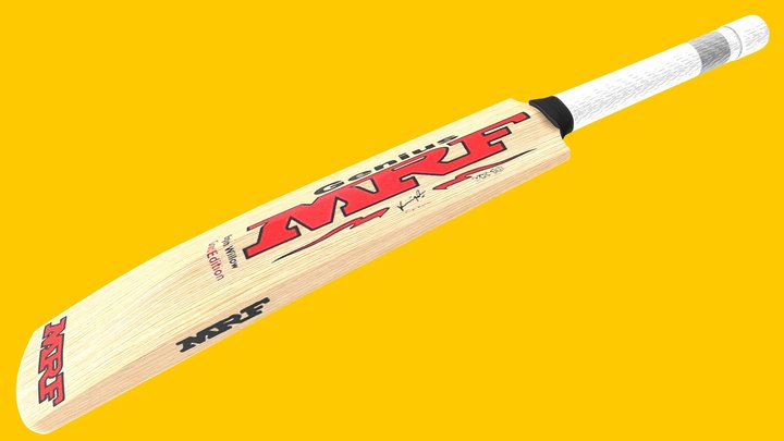 MRF Cricket Bat (Sports). 3D Model