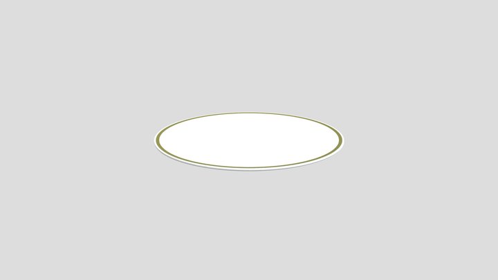 Ceramic Plate 3D Model