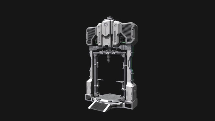 Organic 3D Printer 3D Model
