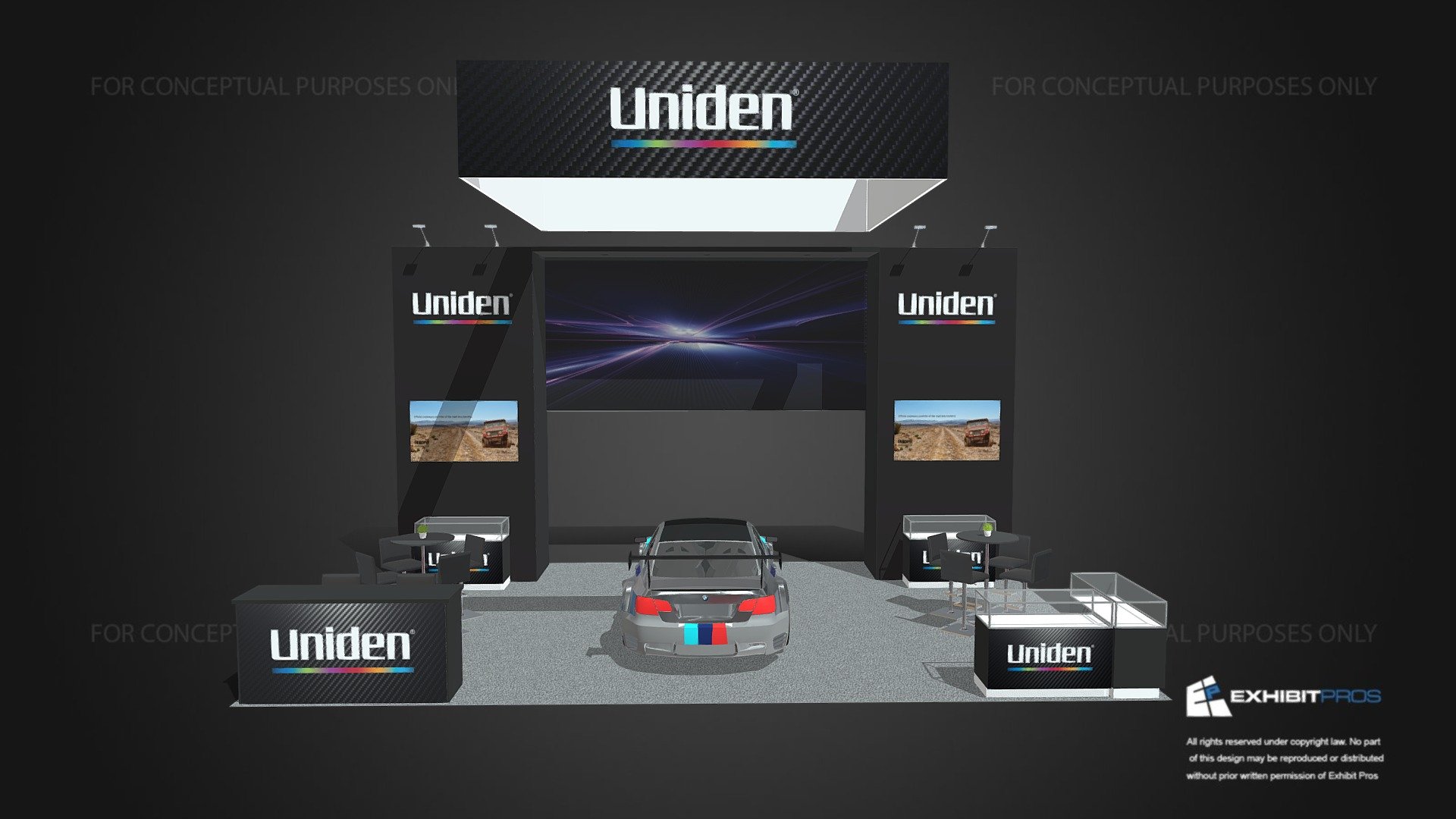 Uniden SEMA 2023 CES 2024 3D model by ExhibitPros [e89d9ad