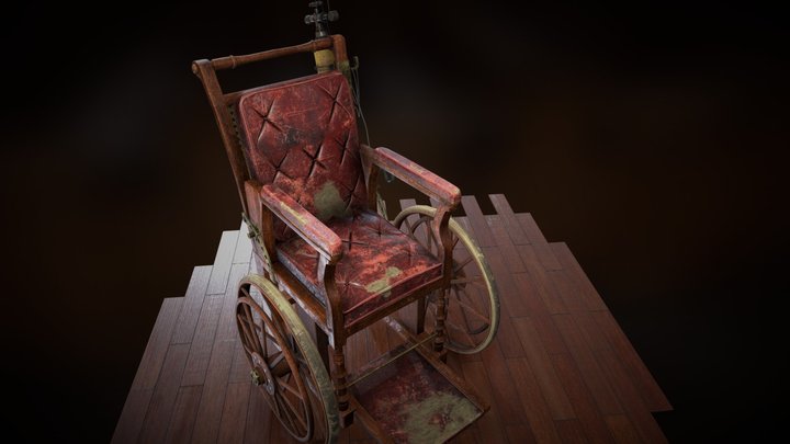Victorian style Wheelchair 3D Model
