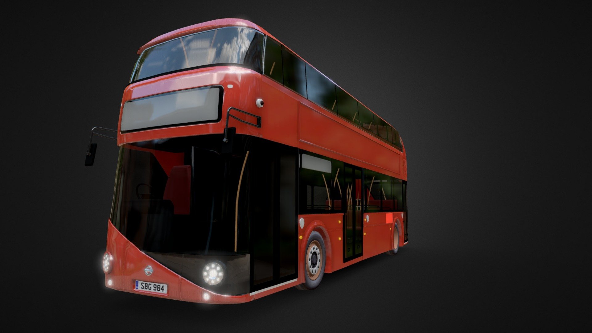 London Bus New Routemaster Buy Royalty Free 3D Model By Sebipaps 