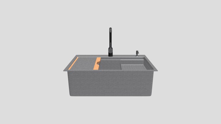 Sink with faucet 3D Model