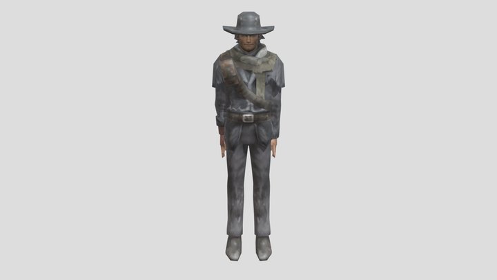 Red Harlow from the game Red Dead Revolver 3D Model