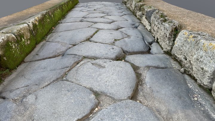 A Roman street in Pompeii 3D Model