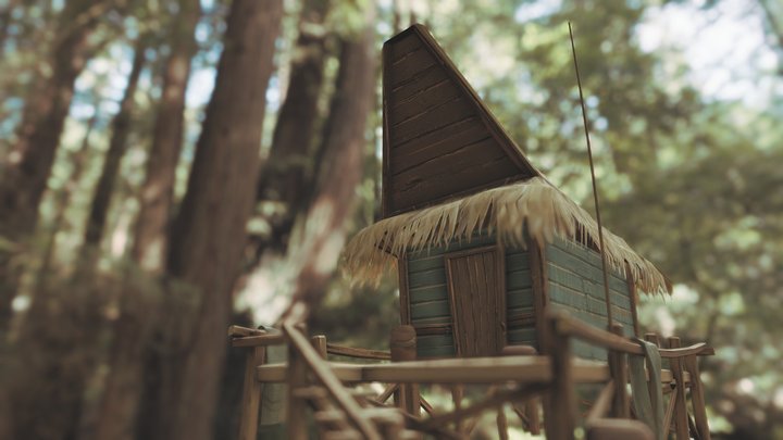 Beach House 3D Model