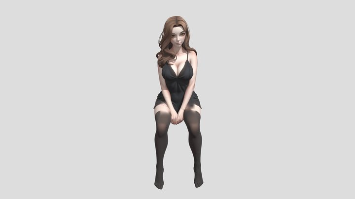 Girl sexy 3D Model