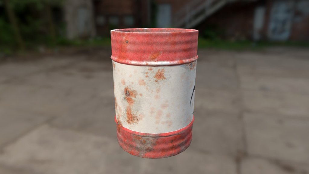 Metall Barrel - 3D model by napso [e8a307a] - Sketchfab