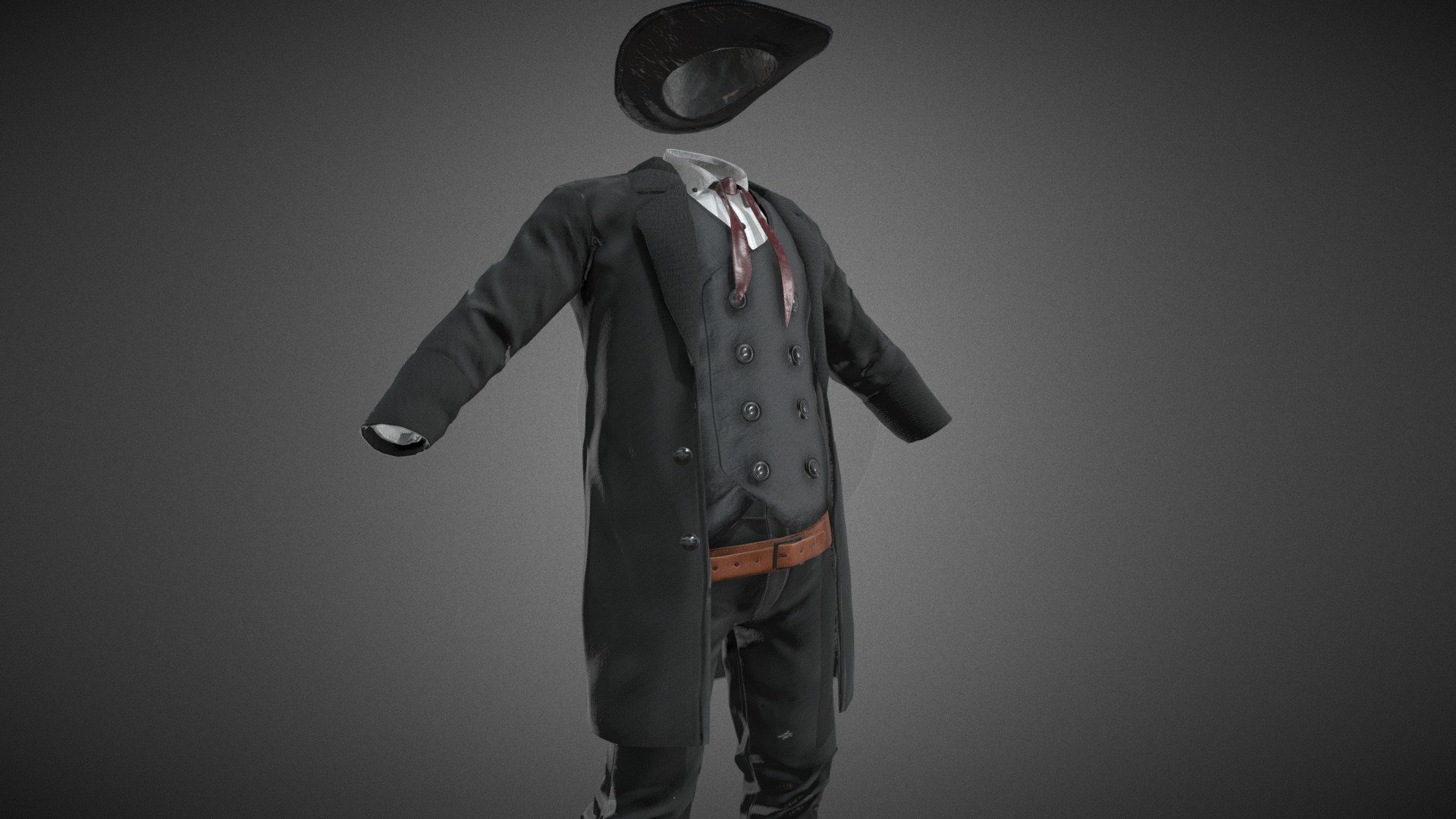 Cowboy Outfit - Buy Royalty Free 3D model by CG StudioX (@CG_StudioX ...
