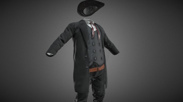 Cowboy Outfit 3D Model