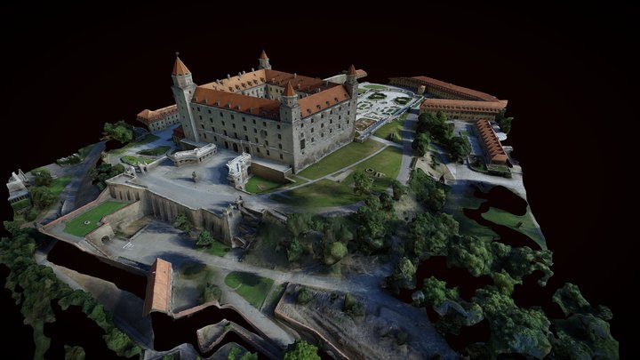 Model of Bratislava Castle 2 3D Model
