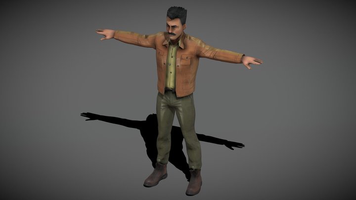 A Young Man Character Concept [MESHY] – Modello 3D gratuito STL
