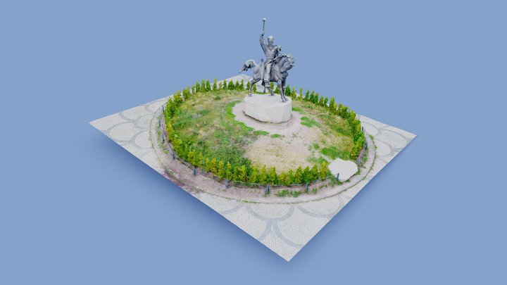 Petro Konashevych-Sahaidachny - Kyiv, Ukraine 3D Model