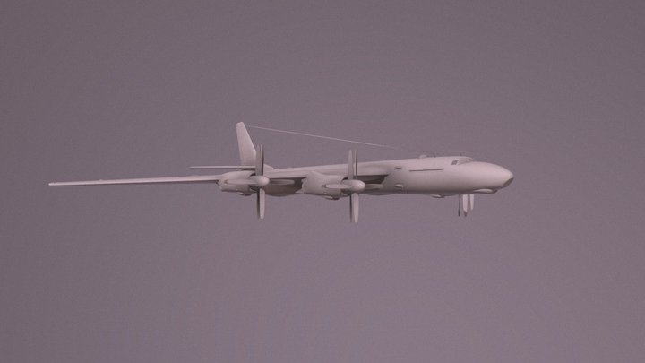 Tu-95M 3D Model