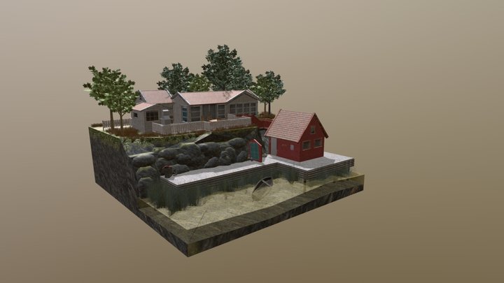 DAE Diorama - By the ocean 3D Model