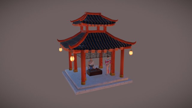 The Consort & The Monk 3D Model