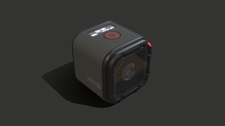 Gopro Hero 5 Session - High Poly 3D Model