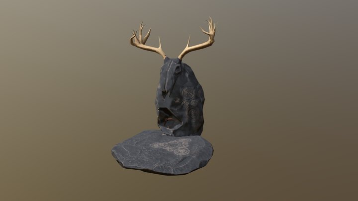 Neolithic Totem 3D Model