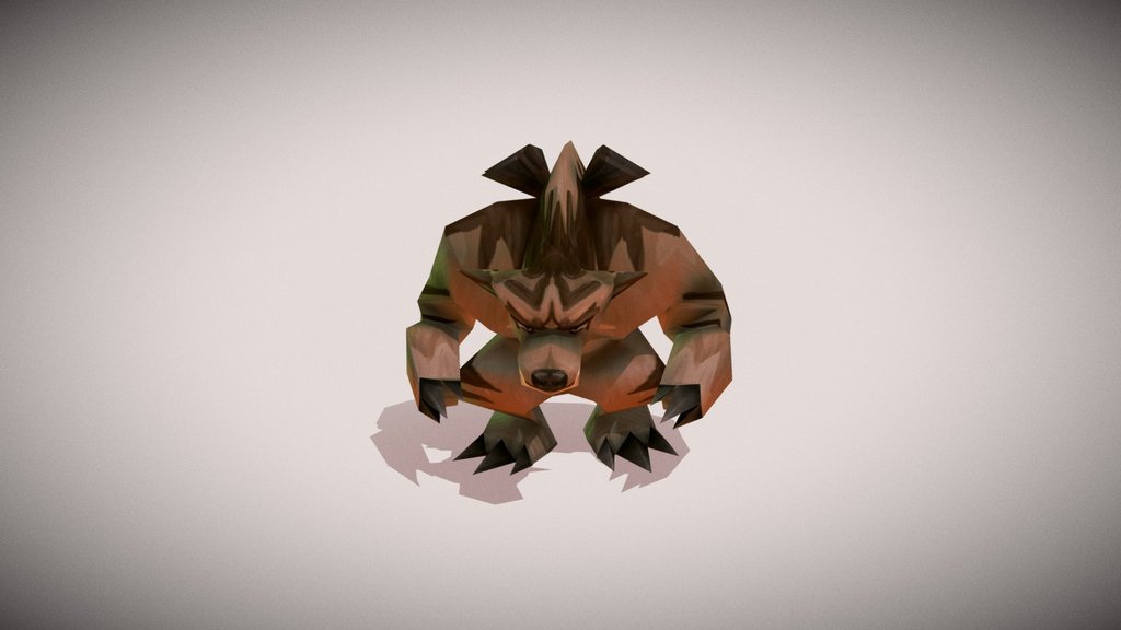 Cursed Bear (Game Animation Ready)
