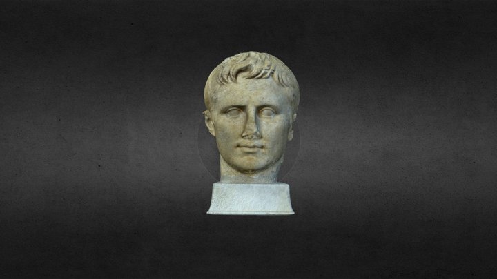 Portrait of Augustus - Marble - Tyndaris, Sicily 3D Model