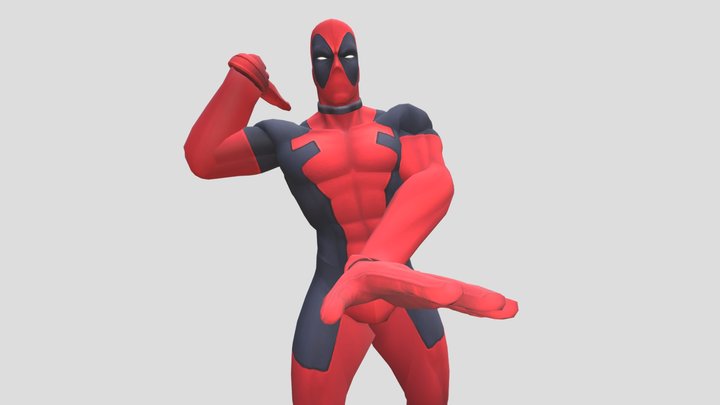 Sexy Deadpool 3D Model