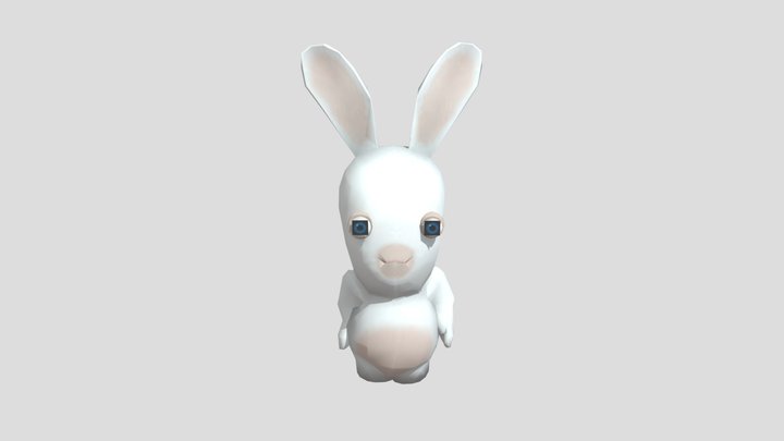PC Computer - Rayman Raving Rabbids - Rabbid 3D Model