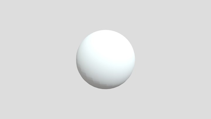 white ball 3D Model