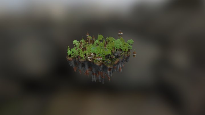 Spawn SkyBlock 2018 3D Model